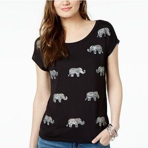 NWT | INC | Gold Elephant Top